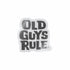 OLD GUYS RULE STACKED LOGO' STICKER DECAL - BLACK